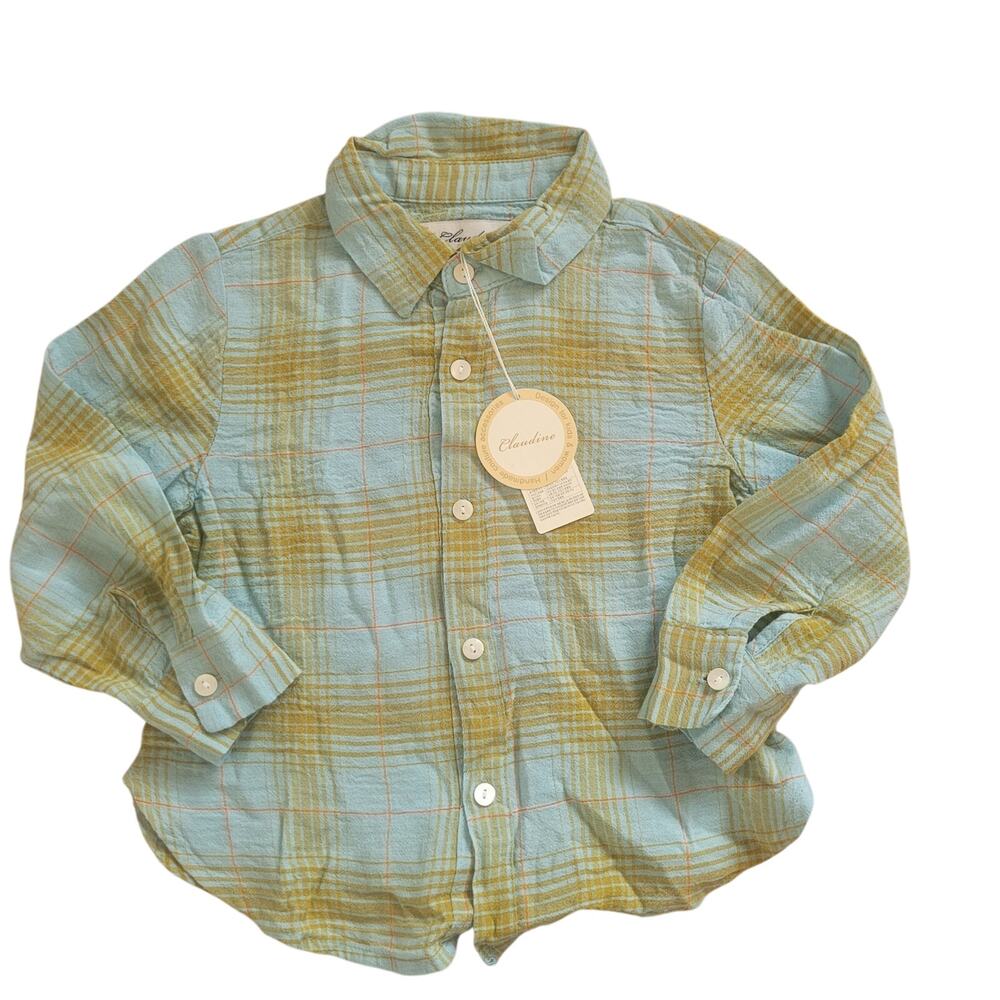 Claudine Tropical Check Shirt